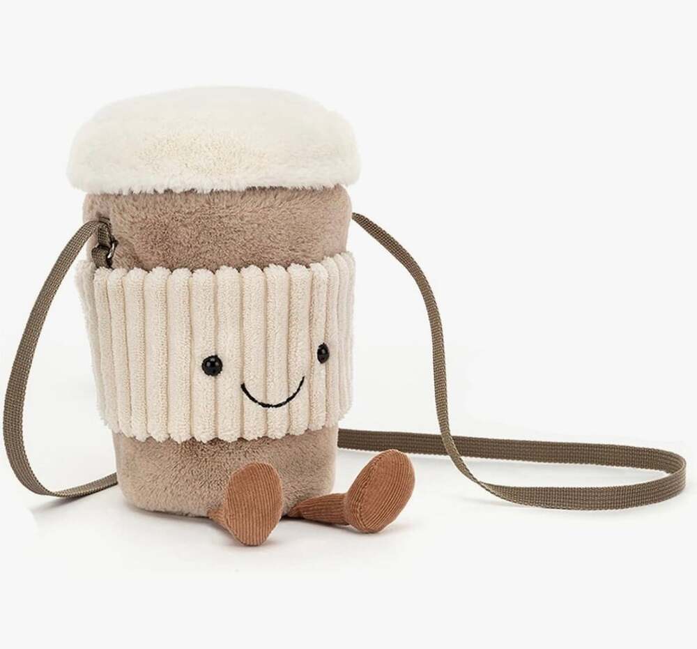 Jellycat Amuseable Coffee-To-Go Bag   NWT